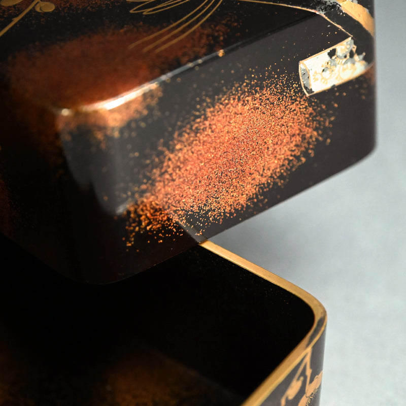 Later Edo period Lacquer Box, Plum Blossoms