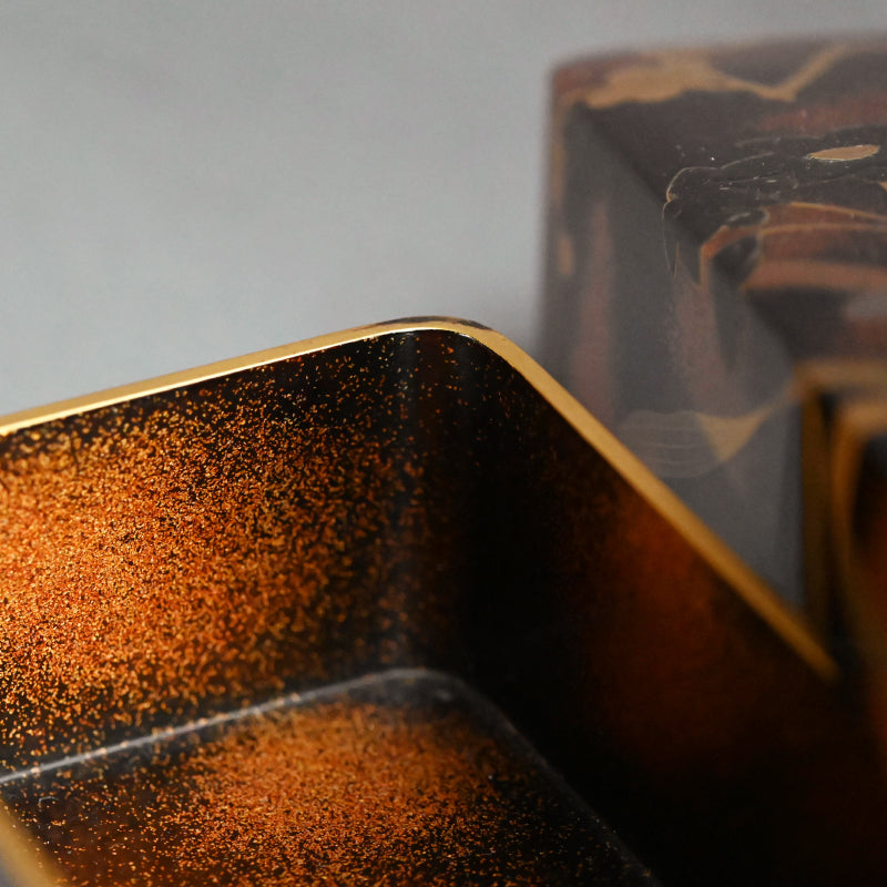 Later Edo period Lacquer Box, Plum Blossoms