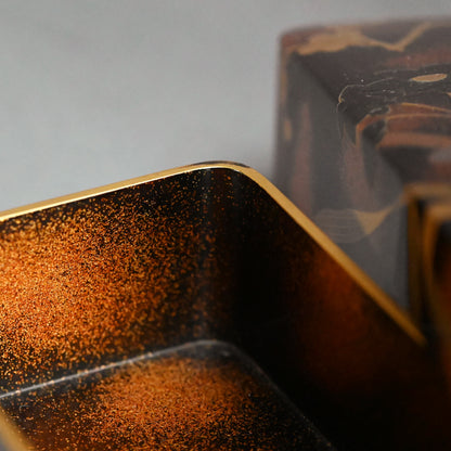 Later Edo period Lacquer Box, Plum Blossoms