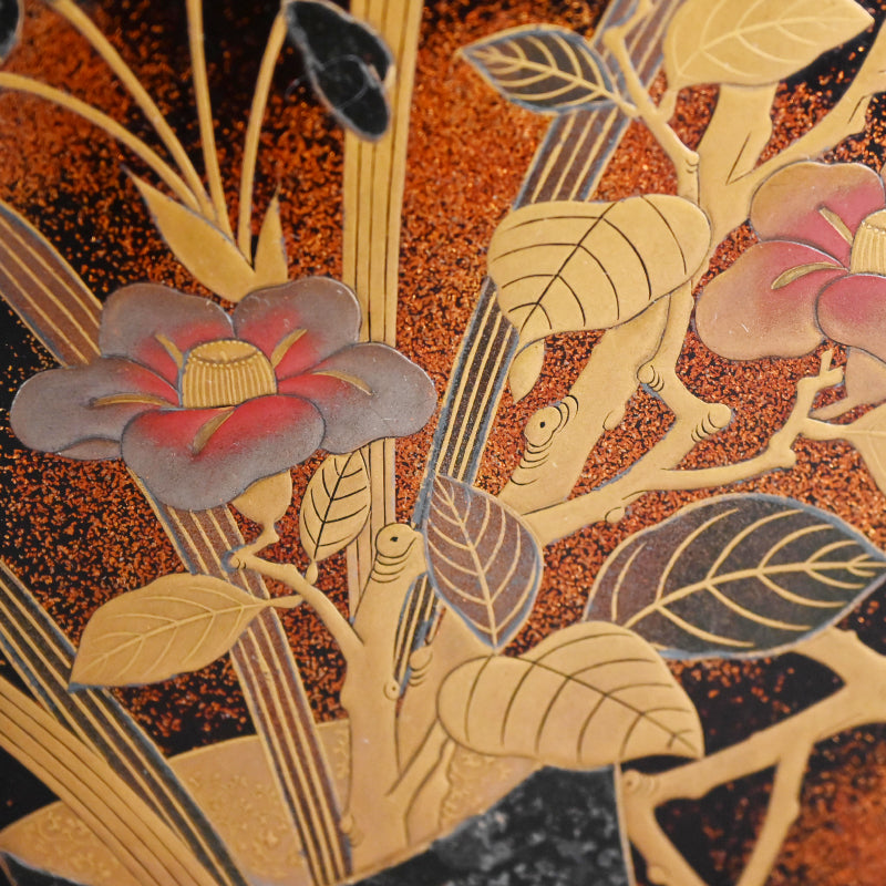 Later Edo period Lacquer Box, Plum Blossoms