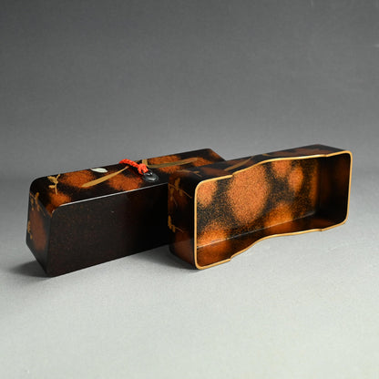 Later Edo period Lacquer Box, Plum Blossoms