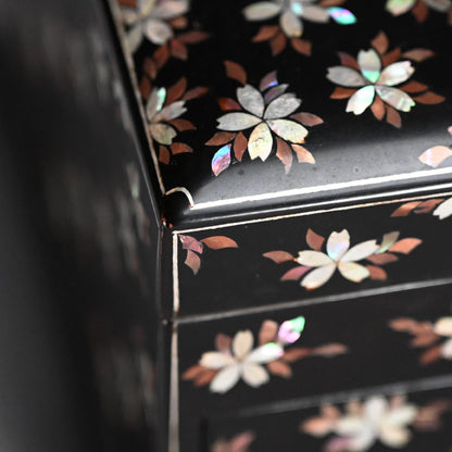 Meiji Imperial Gift Box, Lacquer and Mother-of-Pearl Inlay