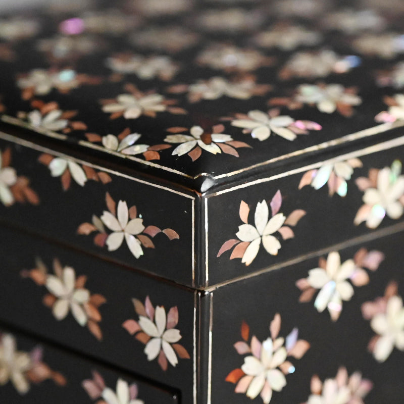 Meiji Imperial Gift Box, Lacquer and Mother-of-Pearl Inlay