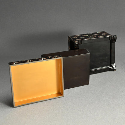 Meiji Imperial Gift Box, Lacquer and Mother-of-Pearl Inlay