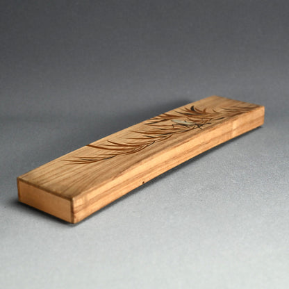 優美な木地塗り詩文カード箱