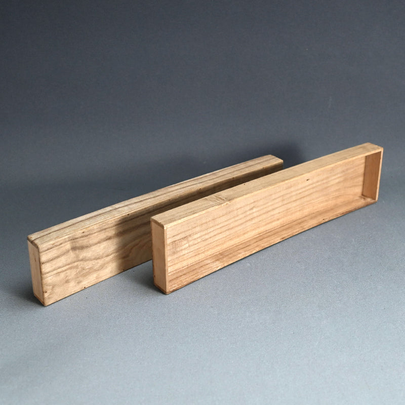 優美な木地塗り詩文カード箱