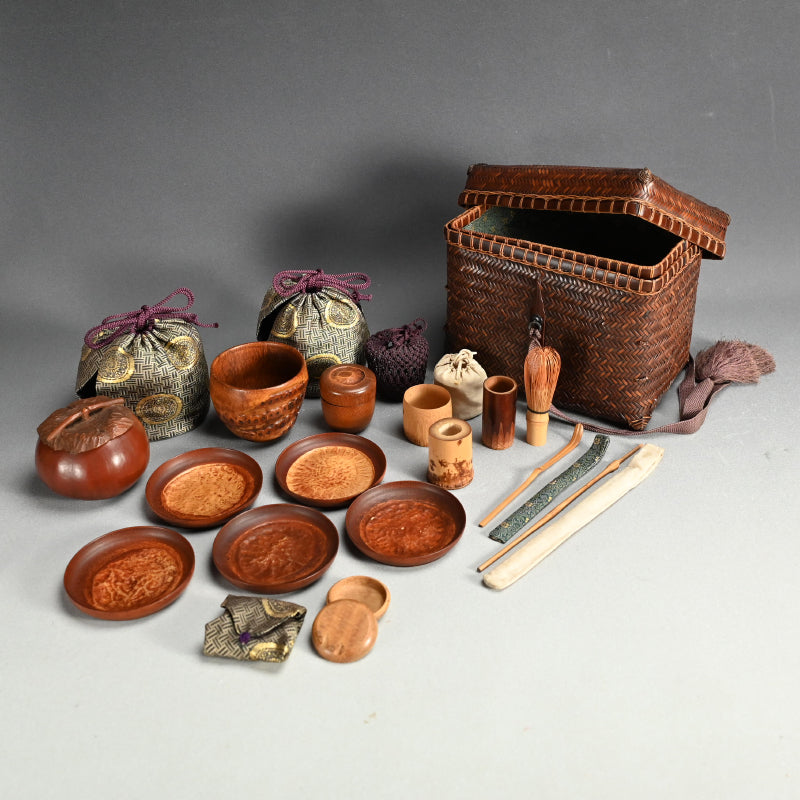 アンティーク竹煎茶セット ー中村宗悦