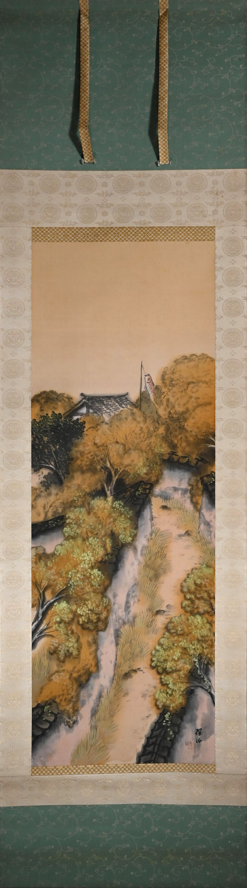 Taisho Style Hanging Scroll ー平井 楳仙 “奈良乃五月”