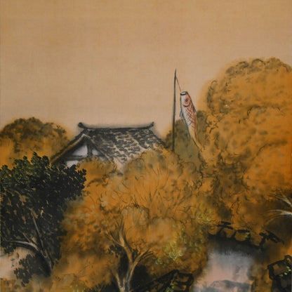 Taisho Style Hanging Scroll ー平井 楳仙 “奈良乃五月”