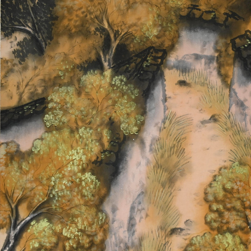 Taisho Style Hanging Scroll ー平井 楳仙 “奈良乃五月”