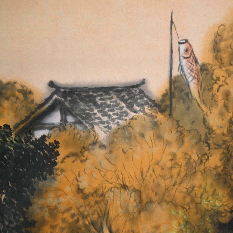 Taisho Style Hanging Scroll ー平井 楳仙 “奈良乃五月”