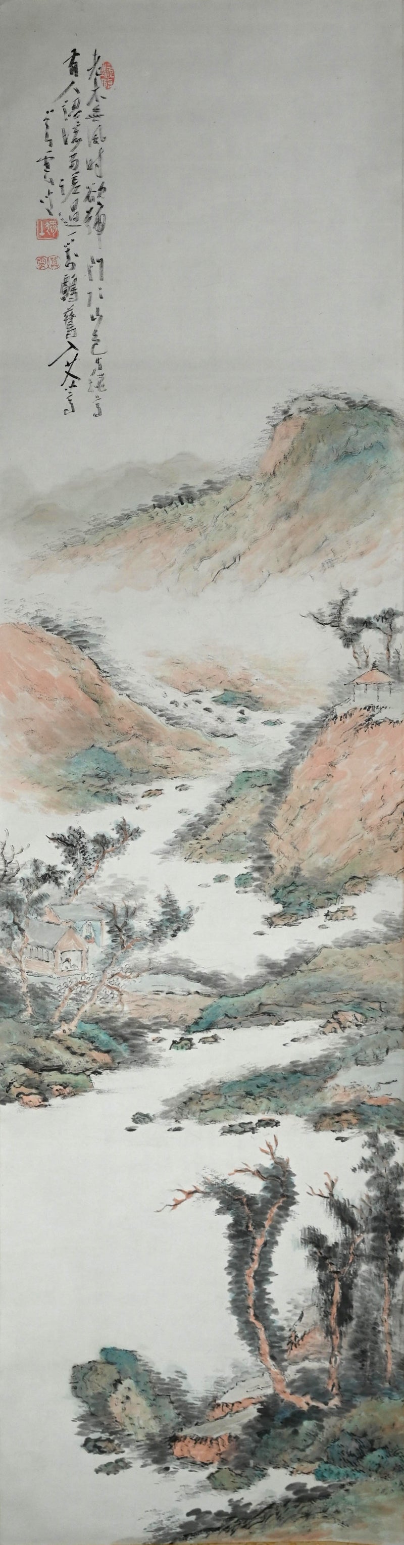 僧侶 ー橋本独山の傑作山水図 『間頂山色図』