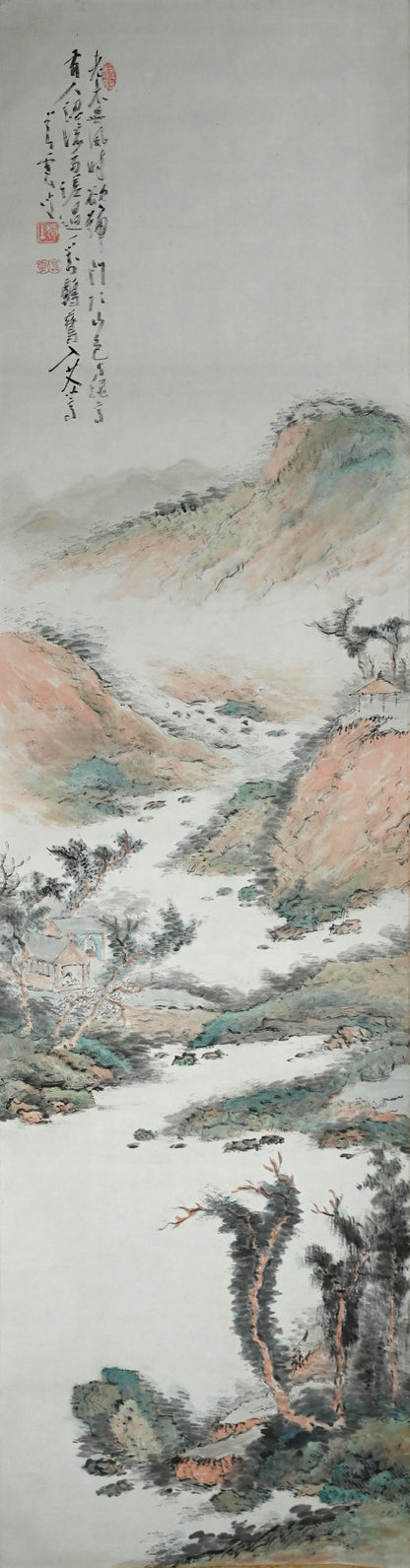 僧侶 ー橋本独山の傑作山水図 『間頂山色図』