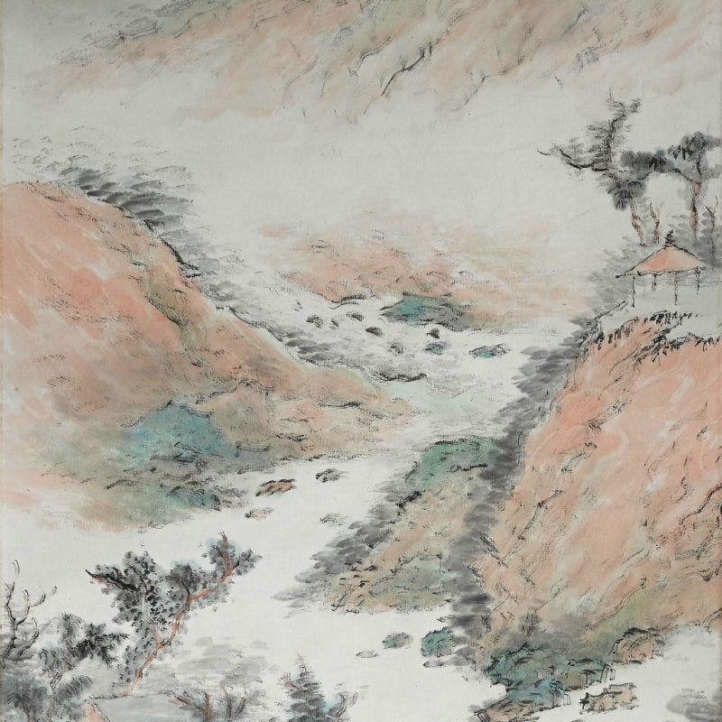 僧侶 ー橋本独山の傑作山水図 『間頂山色図』