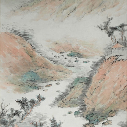 僧侶 ー橋本独山の傑作山水図 『間頂山色図』