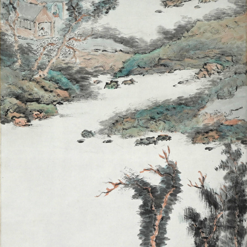 僧侶 ー橋本独山の傑作山水図 『間頂山色図』