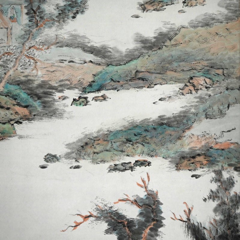 僧侶 ー橋本独山の傑作山水図 『間頂山色図』