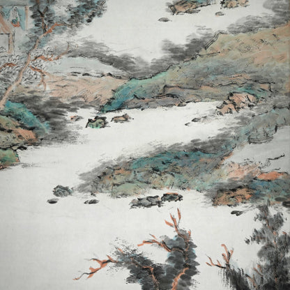 僧侶 ー橋本独山の傑作山水図 『間頂山色図』