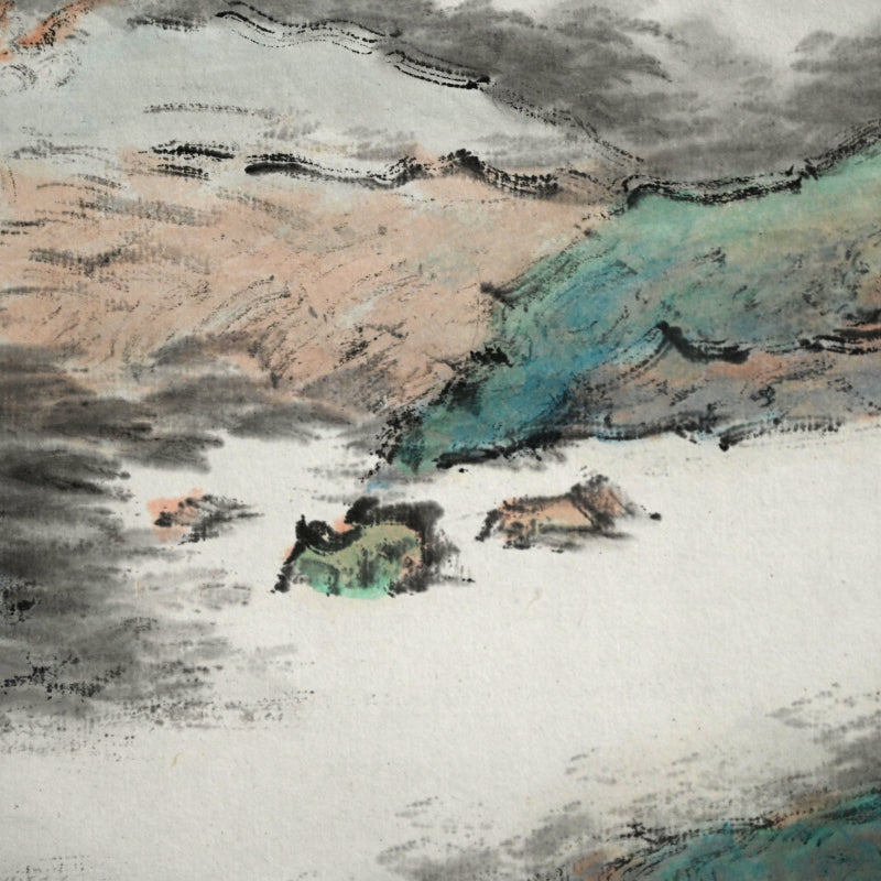 僧侶 ー橋本独山の傑作山水図 『間頂山色図』