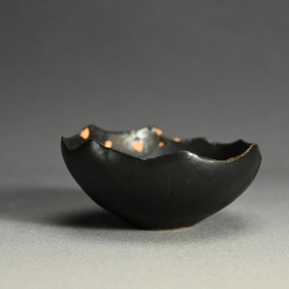 Set 5 Cotemporary Black Glazed Bowls ー重森 陽子 “黒釉向付 五客”