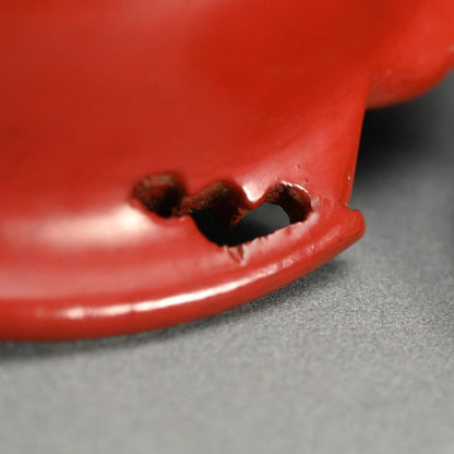 鎌倉彫 漆塗蓋椀 縁起物 赤鯛