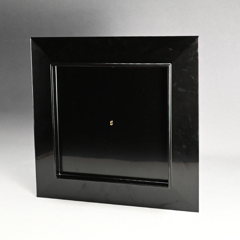 絶品モダン輪島慶塚塗盆 ー輪島塗 慶塚漆器工房「網目蒔絵盛器」