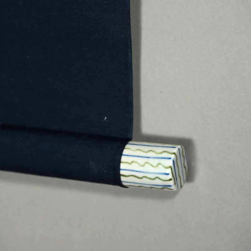 染付の楽園風景絵巻 ー重森陽子掛け軸「染付の楽園」