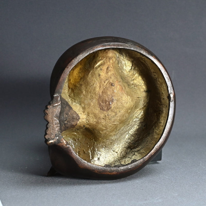 日本のアールデコ時代のブロンズ猫