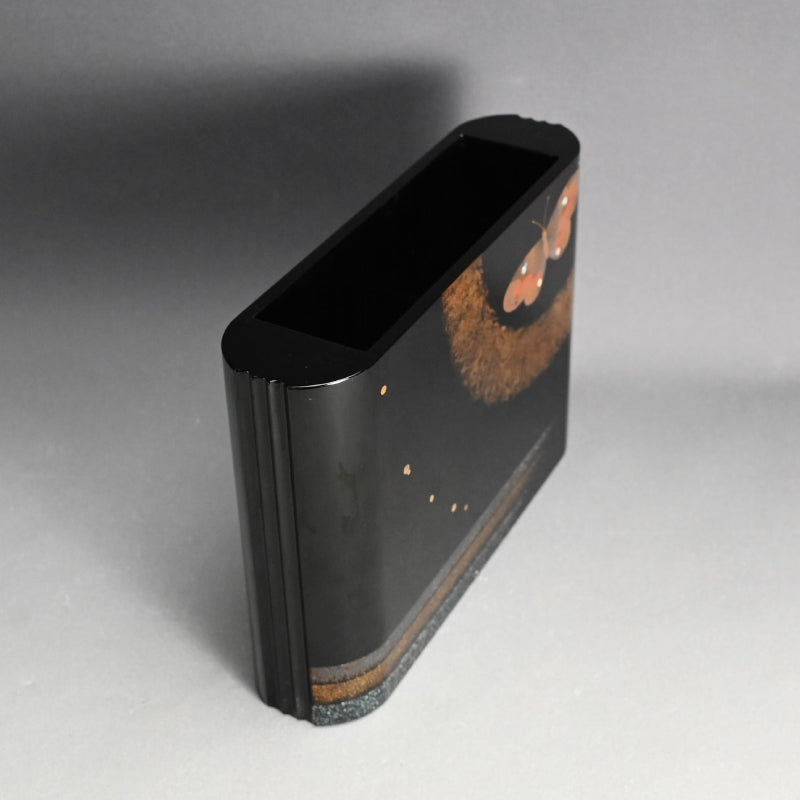 蝶付漆花瓶 ー井波唯志 「花器」