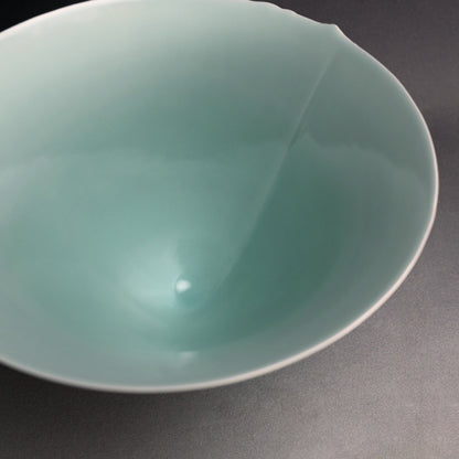 Huge Celadon Basin ー深見 陶治 “翠”
