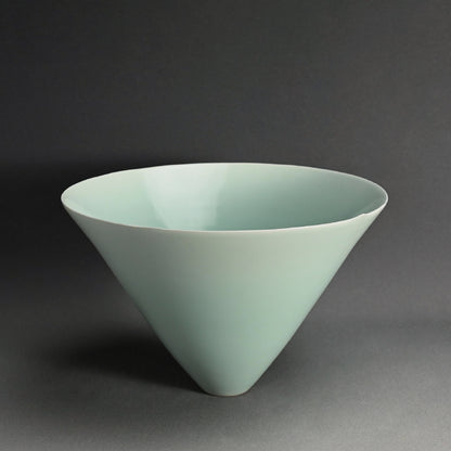 Huge Celadon Basin ー深見 陶治 “翠”