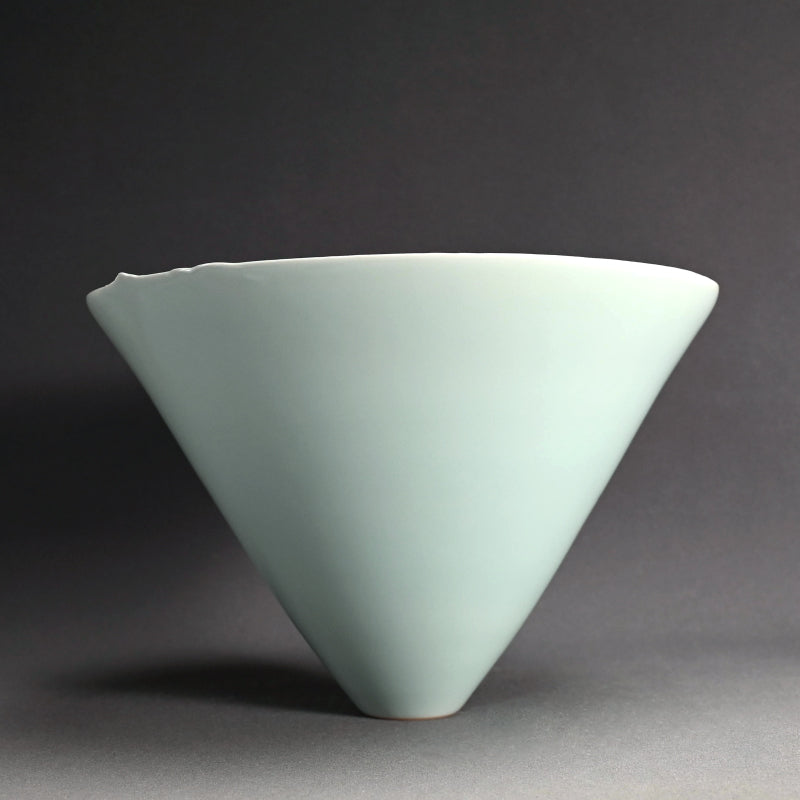 Huge Celadon Basin ー深見 陶治 “翠”