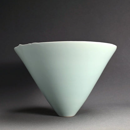 Huge Celadon Basin ー深見 陶治 “翠”