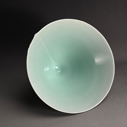 Huge Celadon Basin ー深見 陶治 “翠”