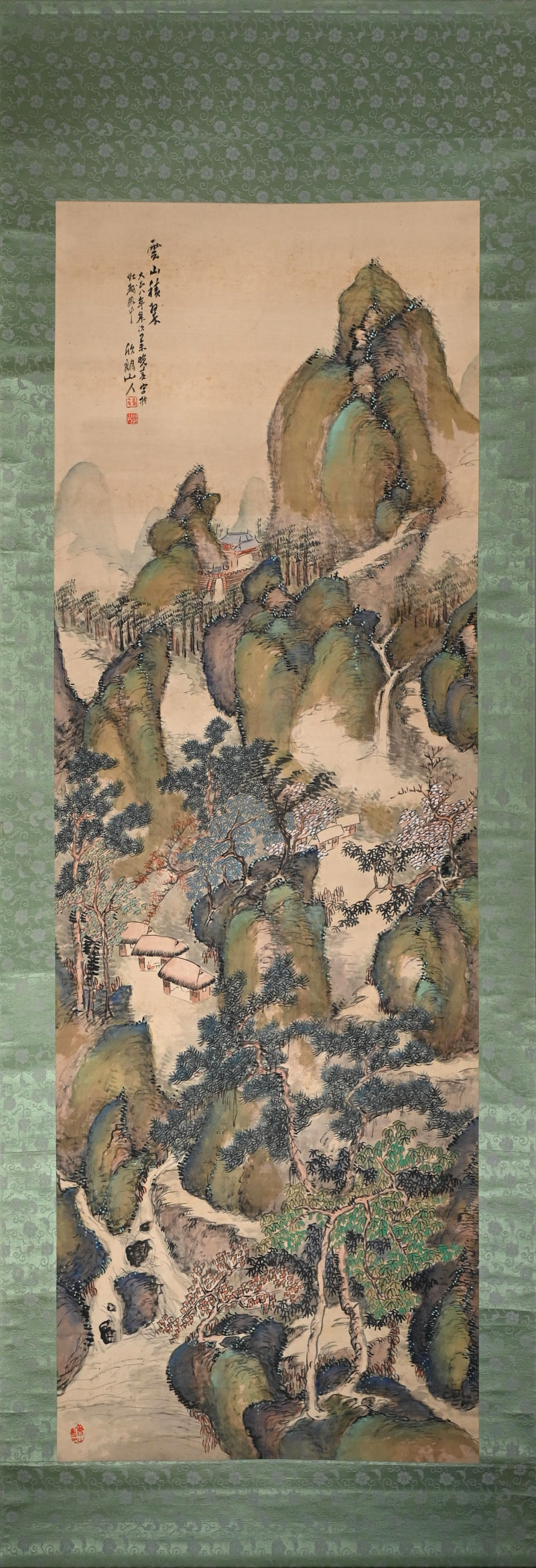 重要な初期南画風景、1919 ー白倉二峰「雲山図」