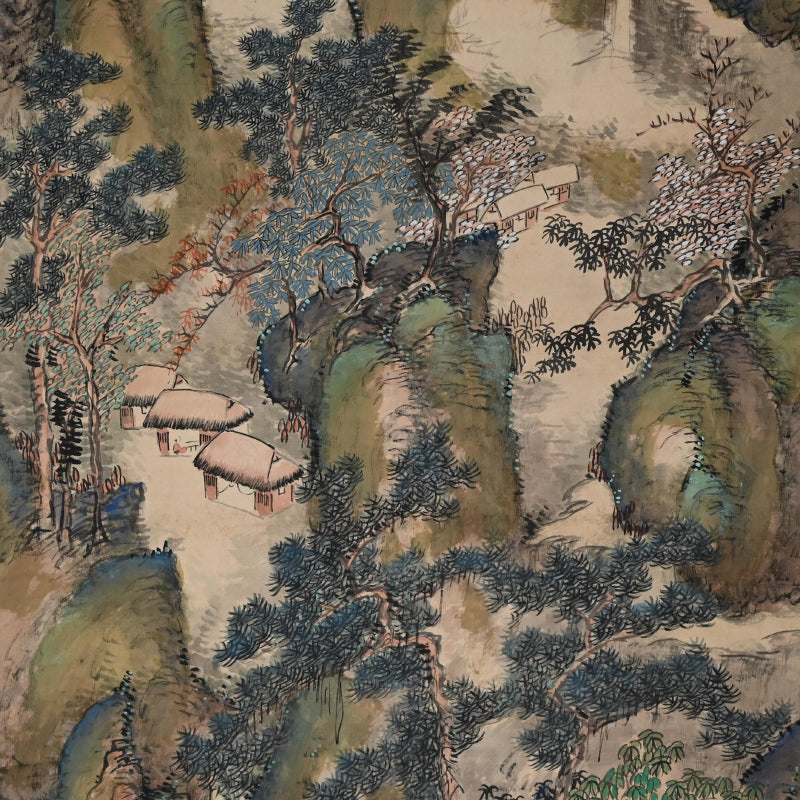 重要な初期南画風景、1919 ー白倉二峰「雲山図」