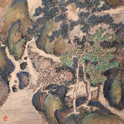 重要な初期南画風景、1919 ー白倉二峰「雲山図」