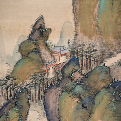 重要な初期南画風景、1919 ー白倉二峰「雲山図」