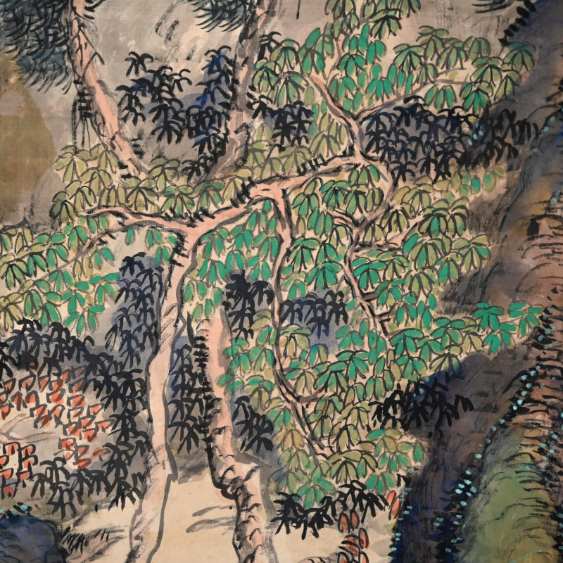 重要な初期南画風景、1919 ー白倉二峰「雲山図」