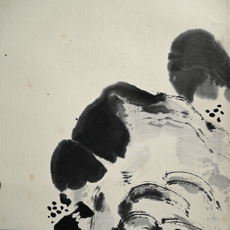 Serene Scholarly Ink Landscape ー福田 古道人 “竹林茶屋”