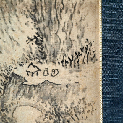 Small Literati Ink Landscape Scroll ー福田 古道人