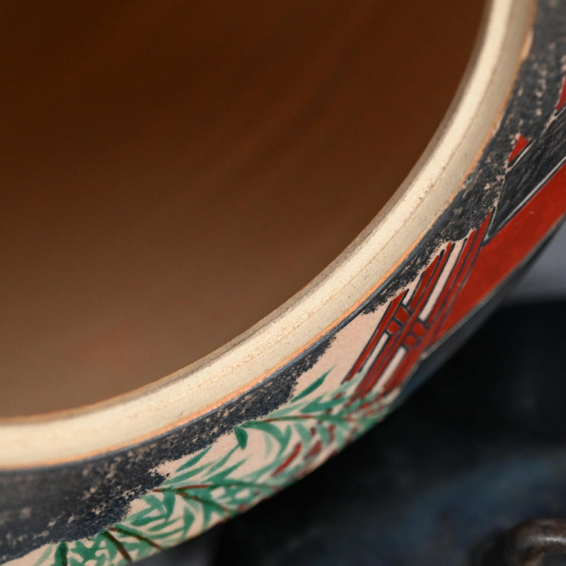 幻想茶会 水指ー久世 久宝 「仁清色絵柳橋水指」