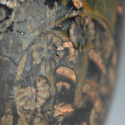 Beautiful Antique Japanese Seto Heiji Vase ー“丸菊文 印花瓶子”