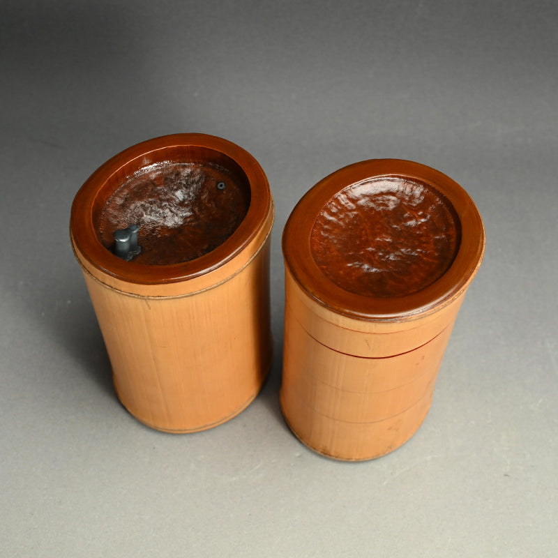 アンティーク 日本の竹弁当 ピクニックセット ー竹弁器