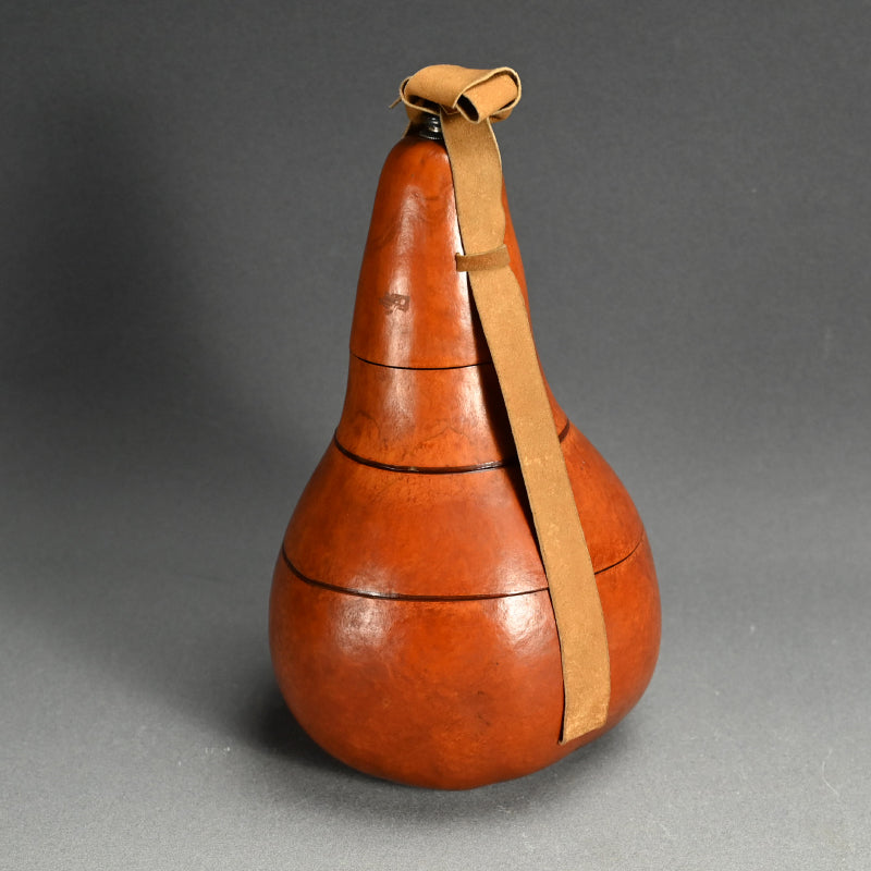 Antique Japanese Bento Picnic Box Made of a Gourd