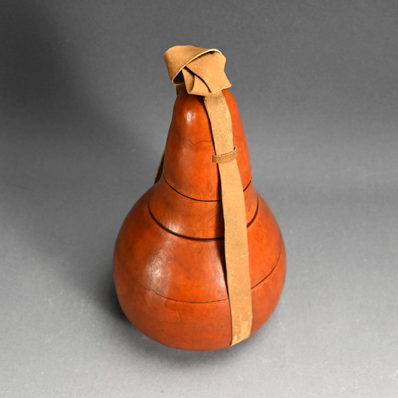 Antique Japanese Bento Picnic Box Made of a Gourd