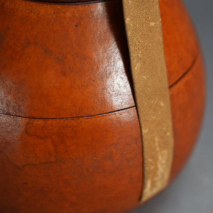 Antique Japanese Bento Picnic Box Made of a Gourd