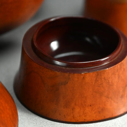 Antique Japanese Bento Picnic Box Made of a Gourd