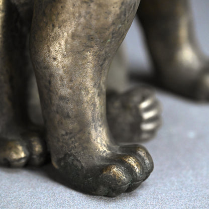 白銅熊置物 ー介川芳秀「熊置物」