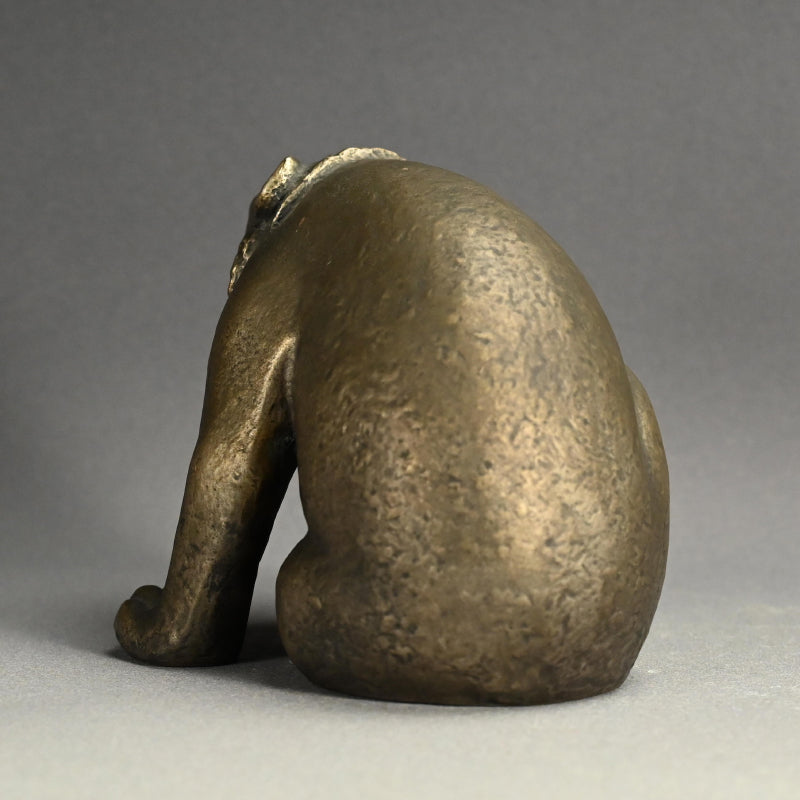 白銅熊置物 ー介川芳秀「熊置物」